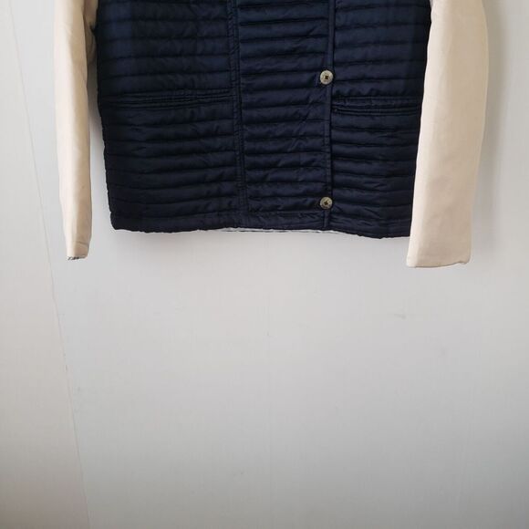 urban outfitters  Quilted Satin Colorblock Jacket size S - Picture 2 of 7